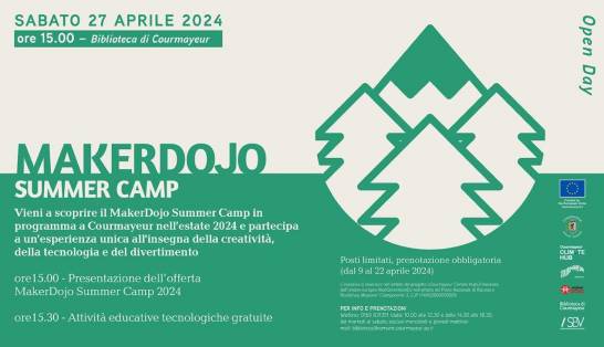 Vieni a Scoprire il MakerDojo Summer Camp 2024 - 27 aprile 2024