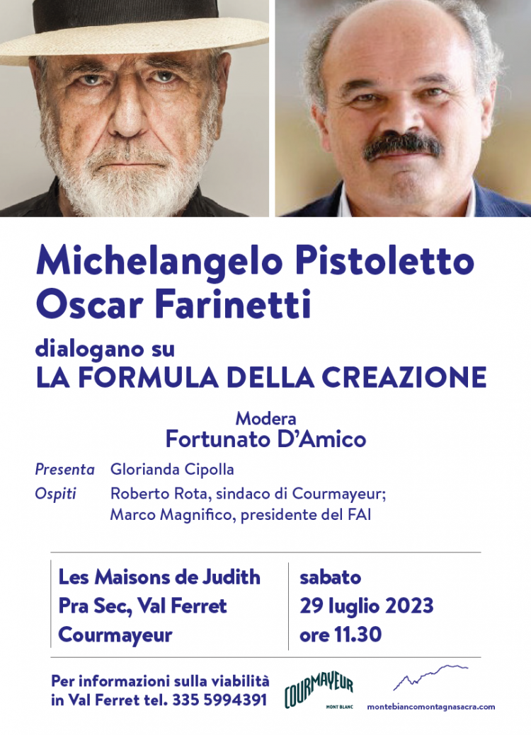 Michelangelo Pistoletto e Oscar Farinetti