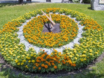 Visualizza immagine Orologio di fiori di fronte al Municipio