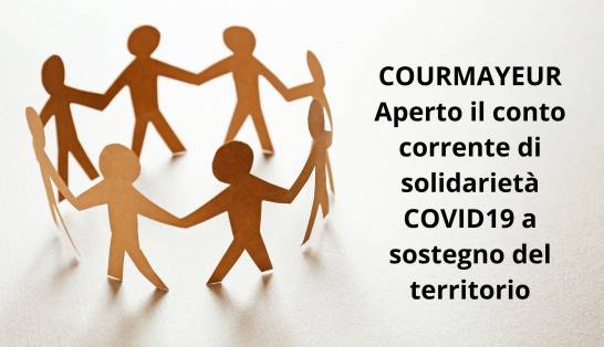 Solidarietà: aperto dal Comune il conto corrente per emergenza Covid19